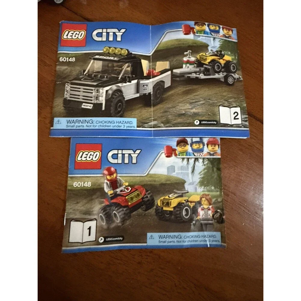 LEGO CITY: ATV Race Team 99% Full Set with Manual and Figures (60148)